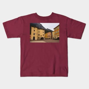 Square in Riva del Garda, Italy Kids T-Shirt